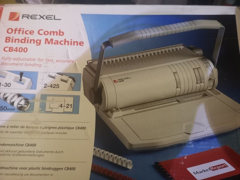 Bindemaschine Bindegerät Rexel CB400 für A4 Manuel Kaufen auf Ricardo