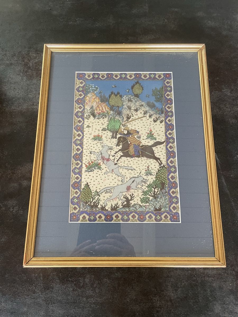 Dipinti: Tableau Ancien Tissu Persan – Usato da Vallamand venduto da Bricbracbroc82