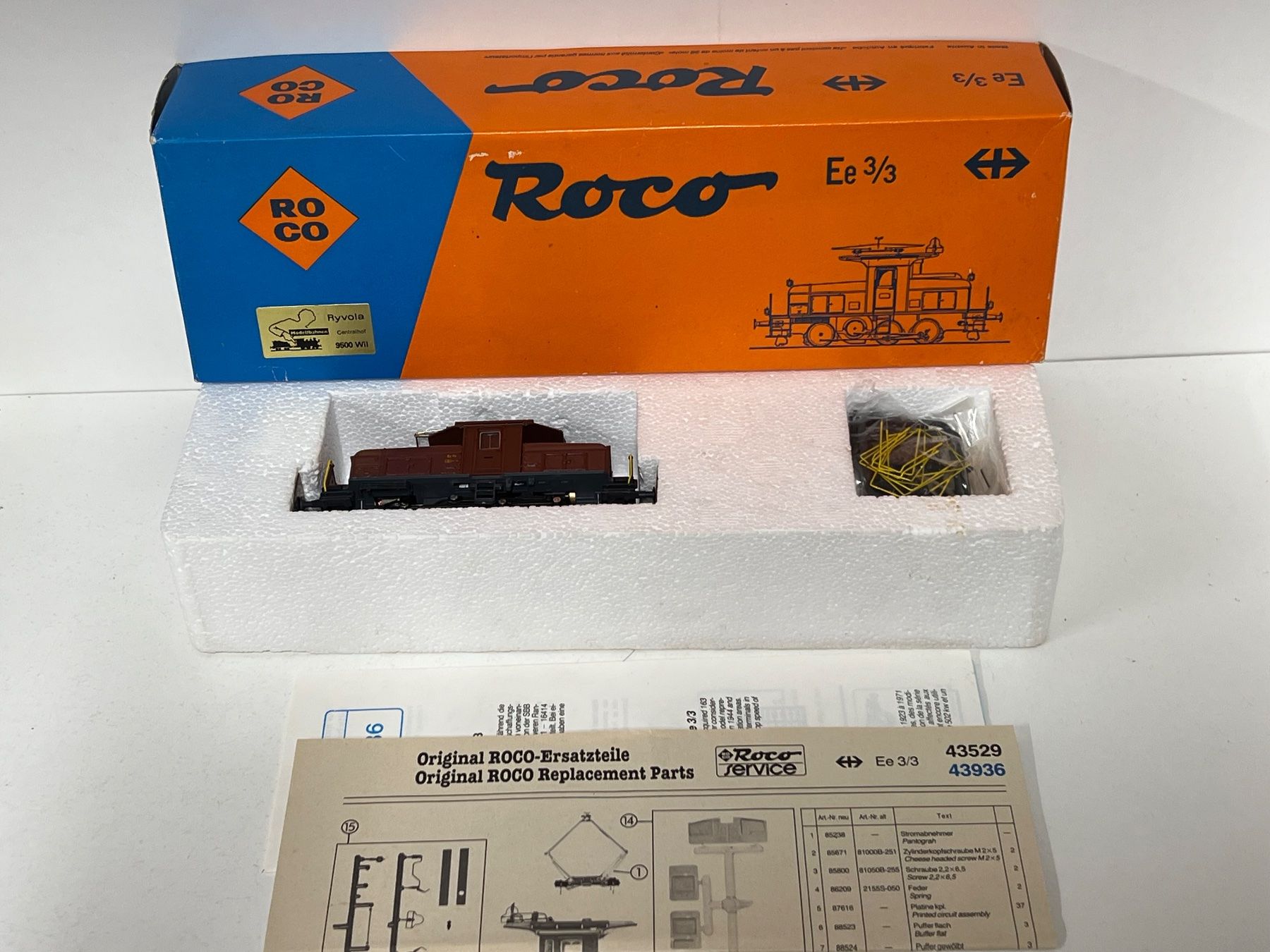 Roco Modellini di ferrovie: ROCO  43529  Ee 3/3 H0 DC SBB Analog – Usato da Geroldswil venduto da TopTrain54 7