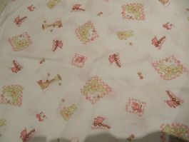 Stoff coton kinder Rosa 75x148 cm
