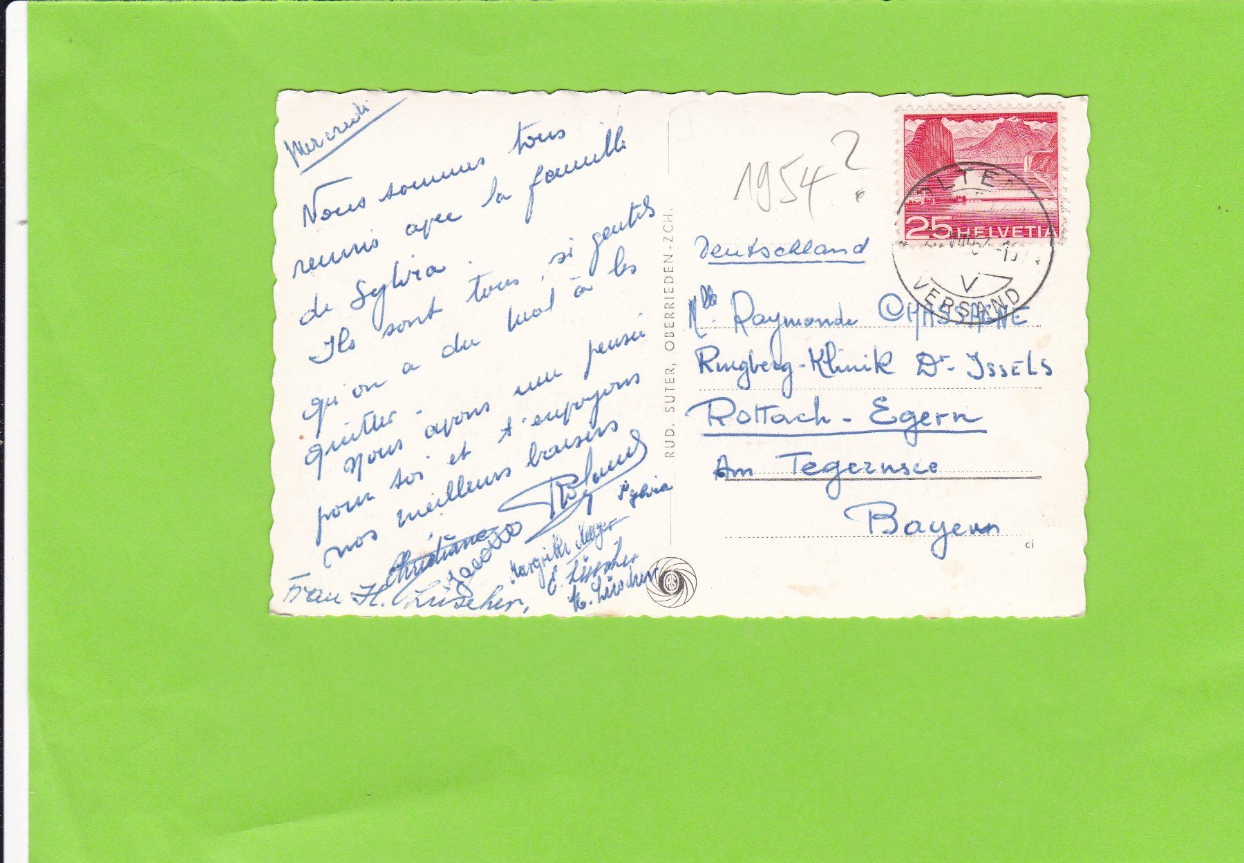 Cartoline postali: Aarau – Usato da St. Peterzell venduto da neckertal 1