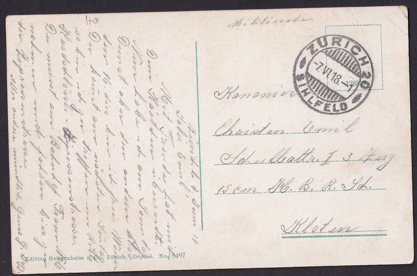 Cartoline postali: Zürich Bahnhofplatz mit Trams – Usato da Olten venduto da clotaldi 1