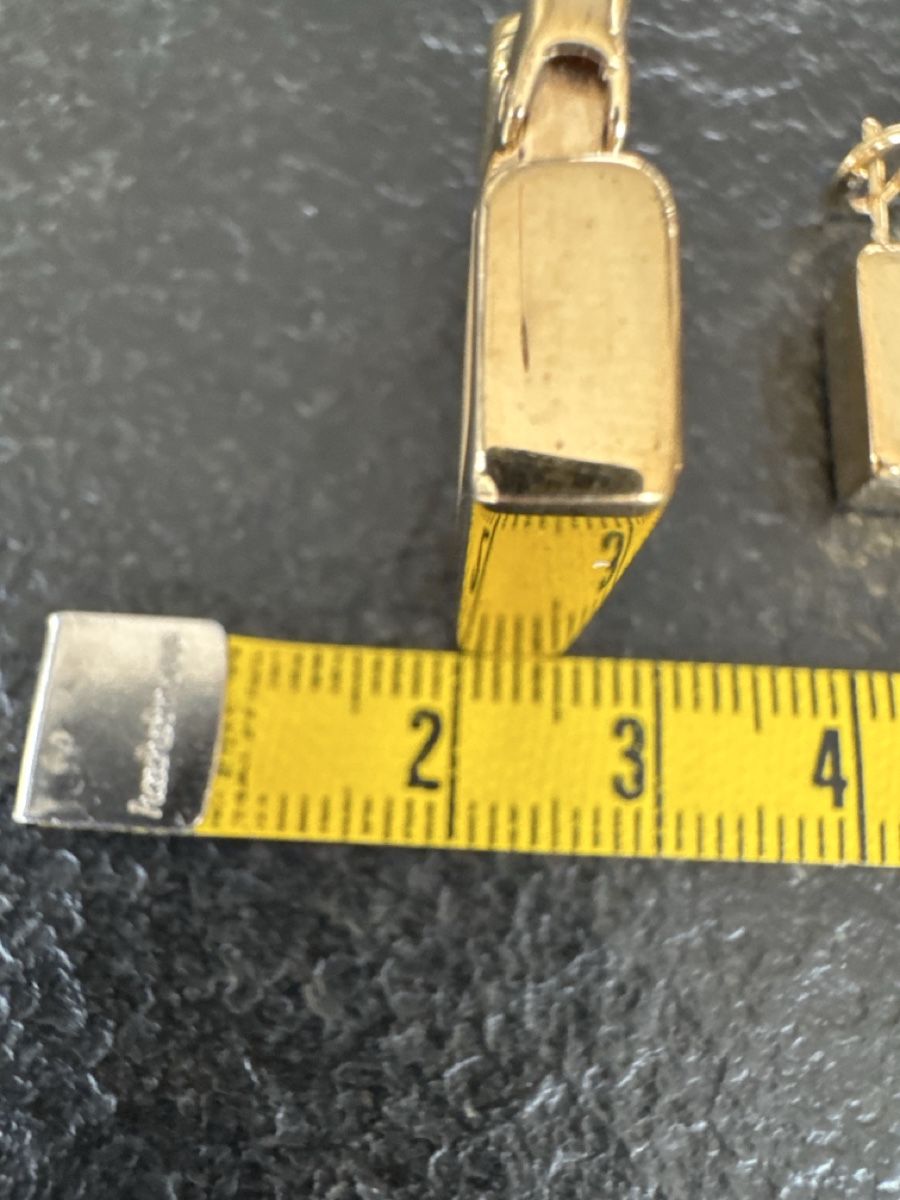 Ohrringe & -stecker: Goldene Ohrringe im geometrischen Design – Gebraucht aus HORGEN von vladibarca10 3