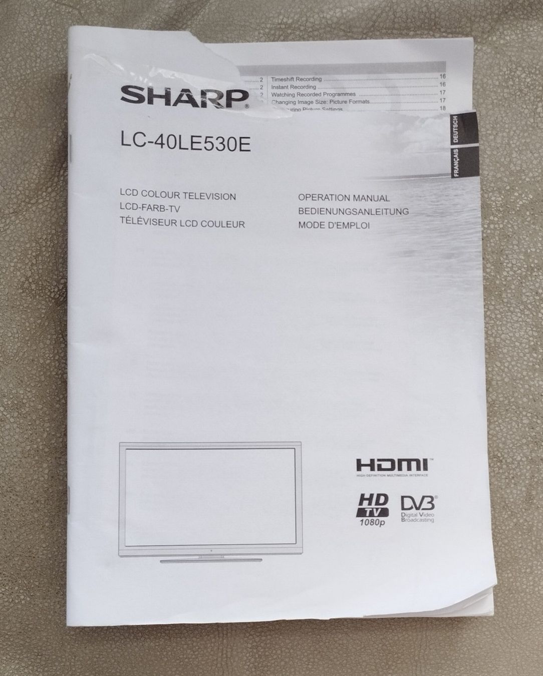 Sharp Appareils TV: TV-Gerät Sharp 40" – D'occasion à Zollikon par Katapult 1