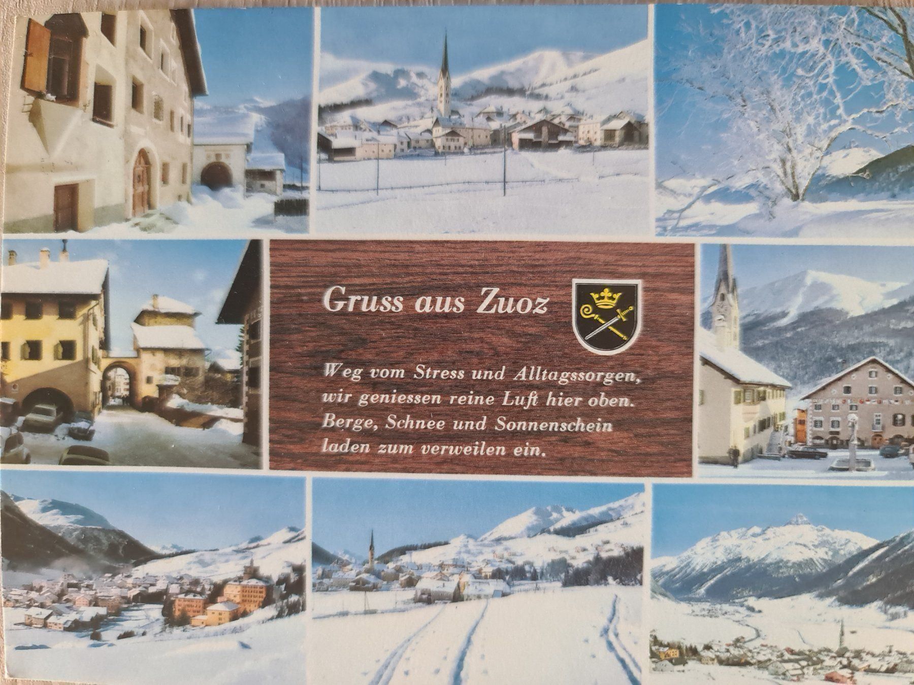 Cartes postales: Ansichtskarte Zuoz Engadin 1984 – D'occasion à Dintikon par Vexi