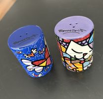 Vintage Romero Britto „Salz- und Pfeffer“ Streuer