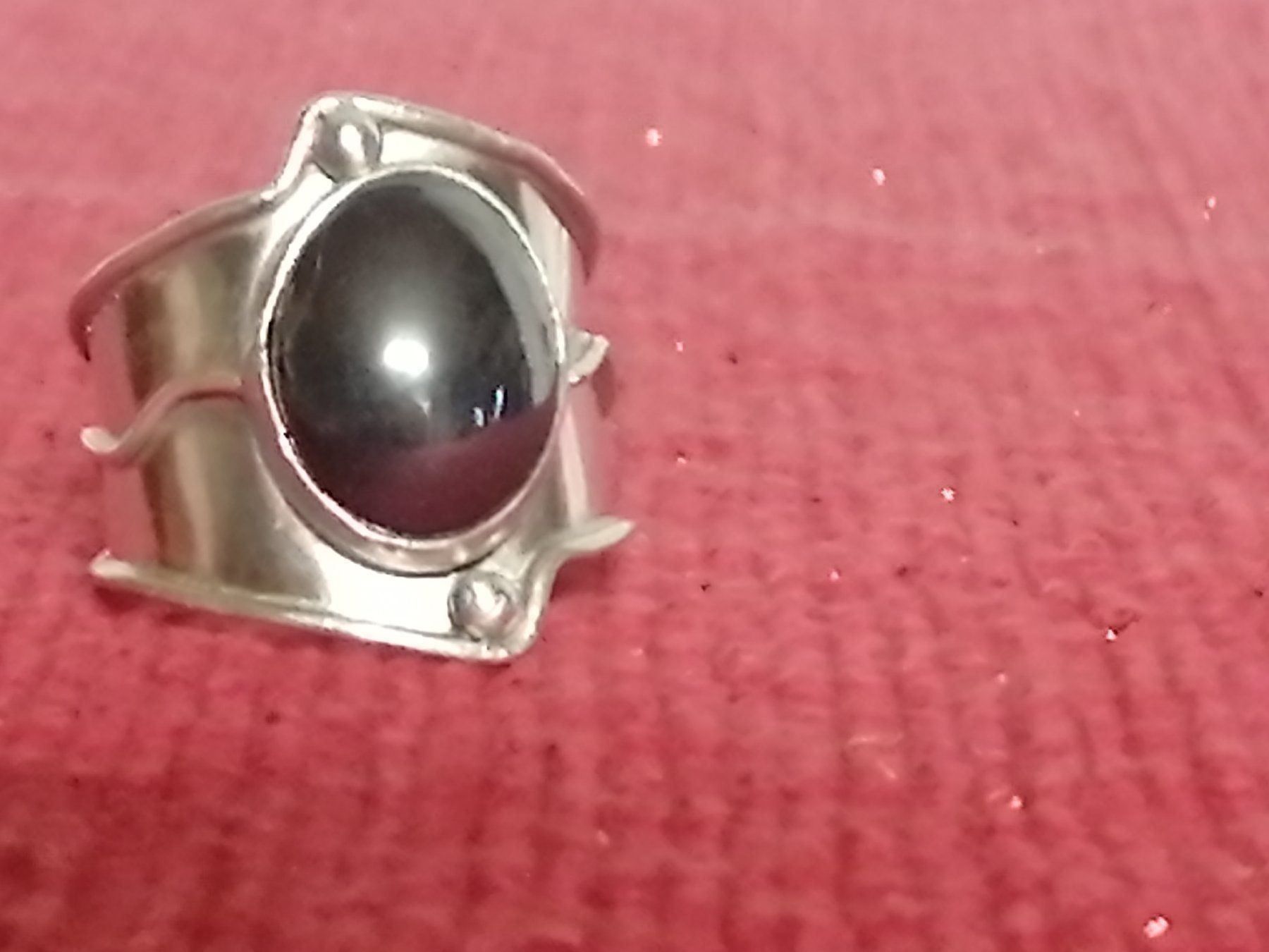 Anelli: Grosse Ring Silber 925 mit Hämatit – Usato da Mörel venduto da MJoaoCosta 3