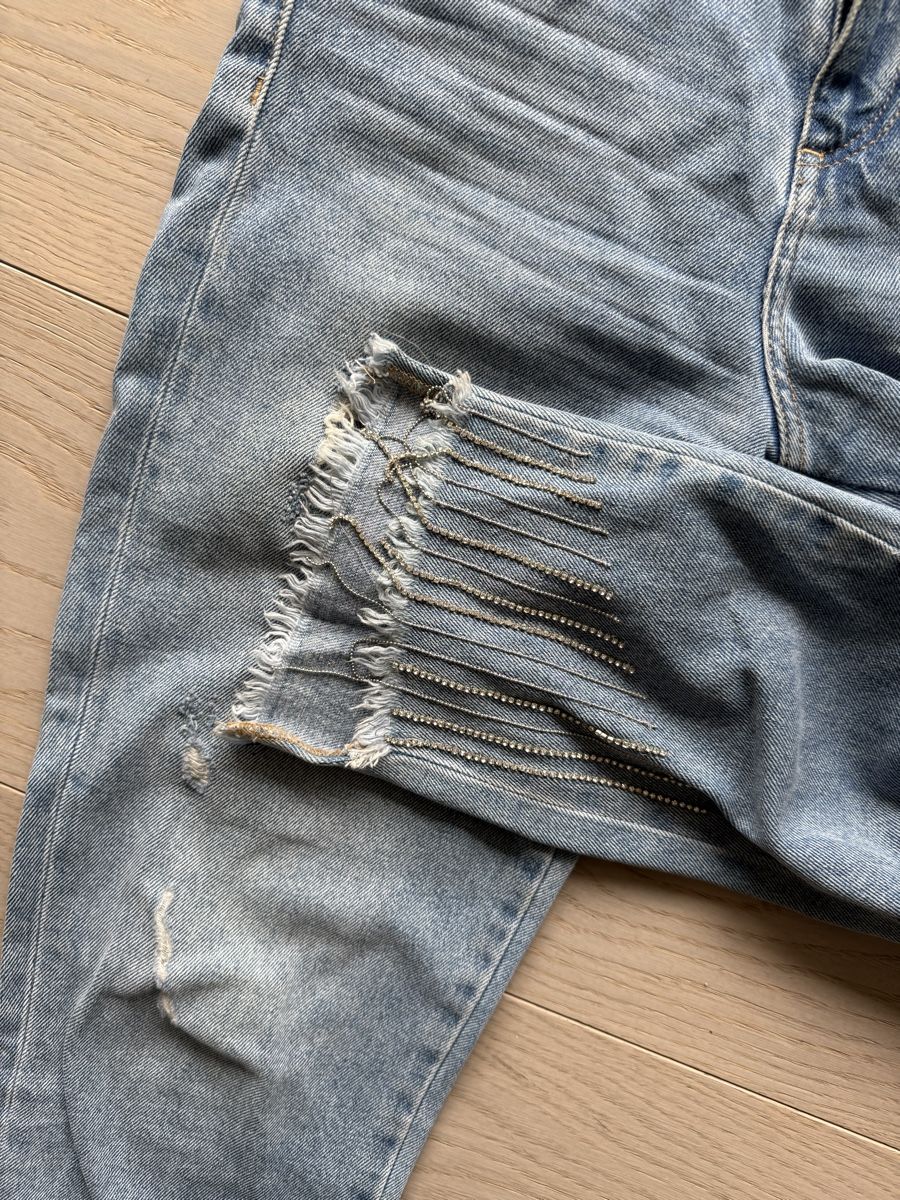 Zara Jeans: Jean Zara taille haute franges perles Taille-32 – Gebraucht aus Genève von rom_8nwv 4