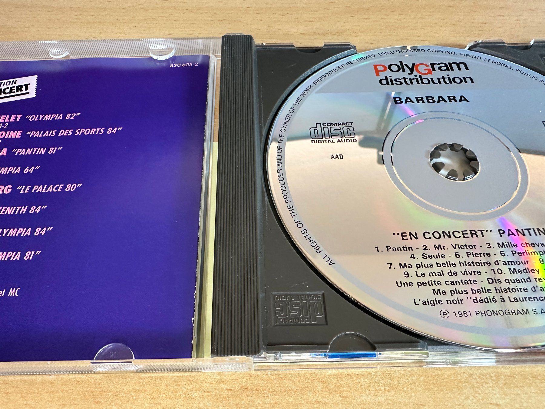 CD: Barbara – Pantin 81 – Usato da Rikon im Tösstal venduto da Alpenmutz 2