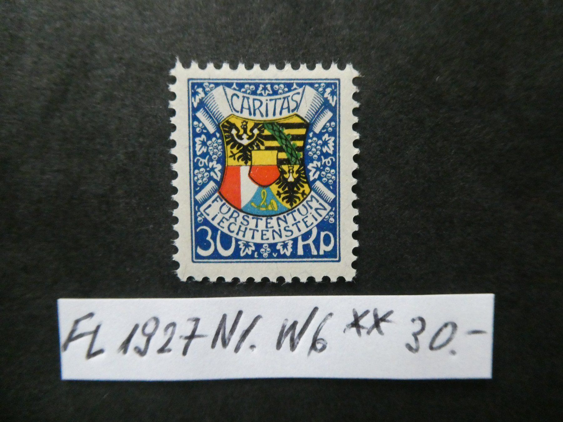 Alle Briefmarken: FL 1927 Nr. W6 postfrisch – Gebraucht aus Lausen von Herbamare01