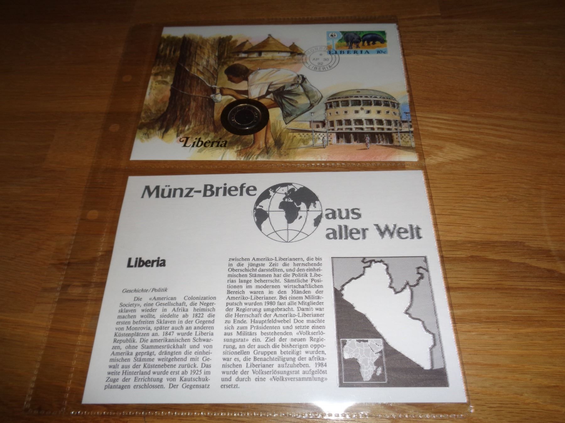 Tutti le monete: Münzbrief Liberia – Usato da Olten venduto da Disc-Verkauf