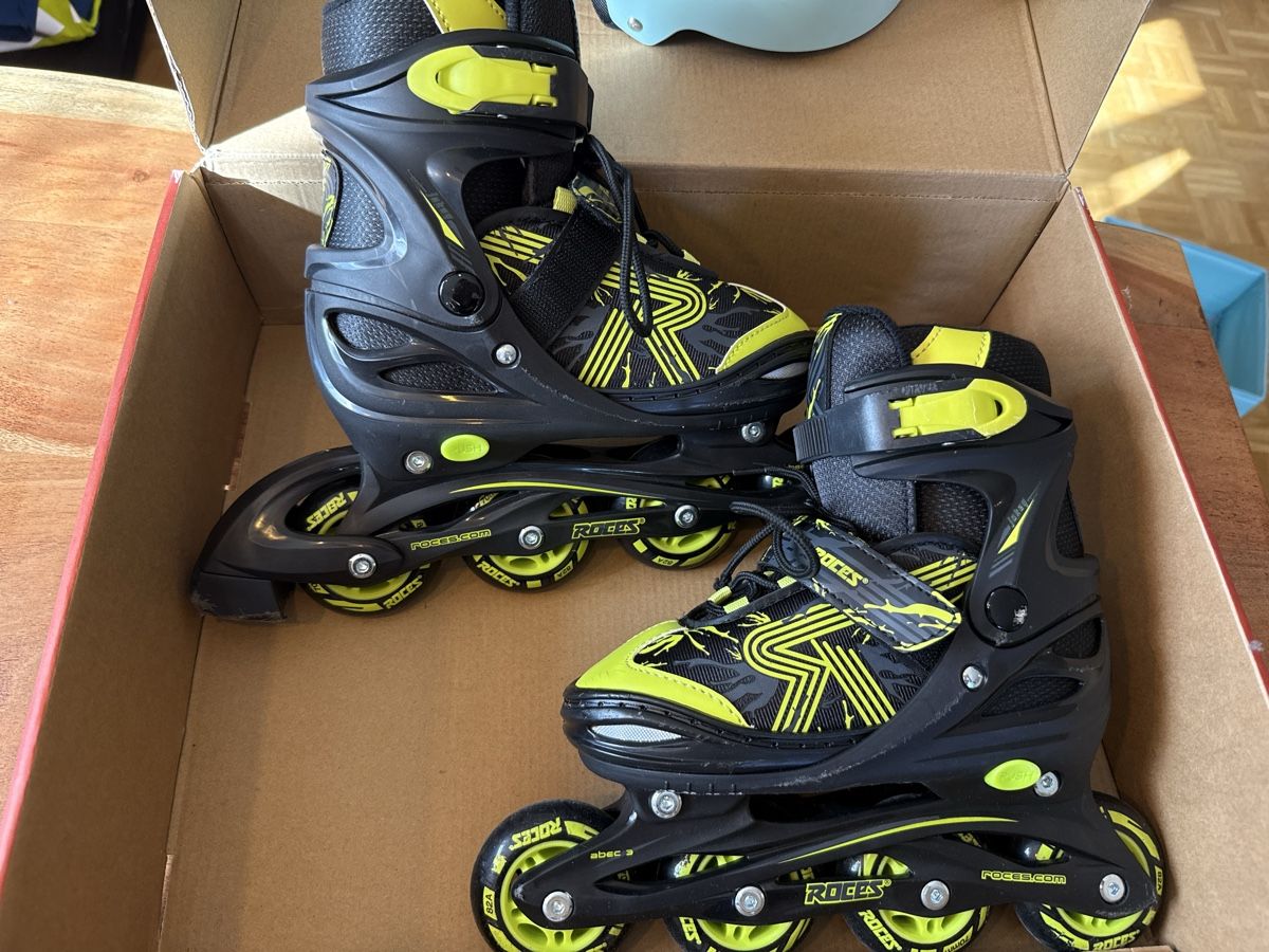 Pattini in linea & Pattini a rotelle: Roces Inline Skates Set, Grösse 34-37, Top Zustand! – Usato da Fehren venduto da Frenny 1