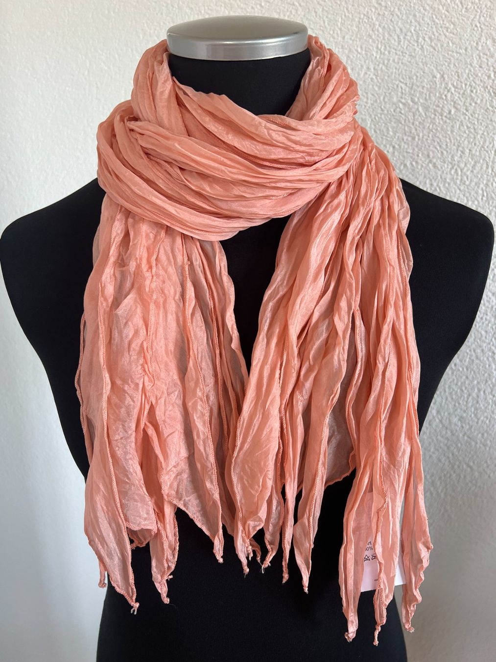 Colora Foulard & Sciarpe: Colora Schal, 100% Seide, Lachs, NEU – Nuovo e nell'imballaggio originale da Worb venduto da farben20zauber