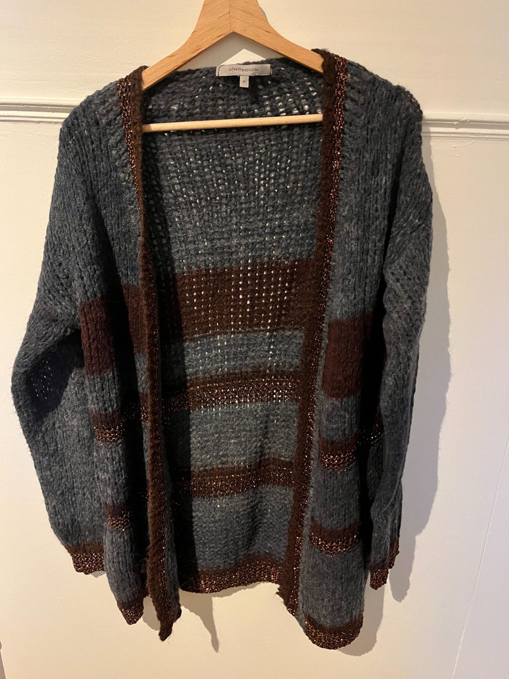 Jacken: LA FÉE DE MARABOUTÉE Cardigan Strickjacke Grobstrick Wolle – Gebraucht aus Zürich von its-love 8