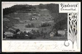 AK Rünkhofen, Ortspartie am Gebirge