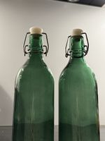 IKEA Vinter 2021 Glasflaschen grün mit Korken