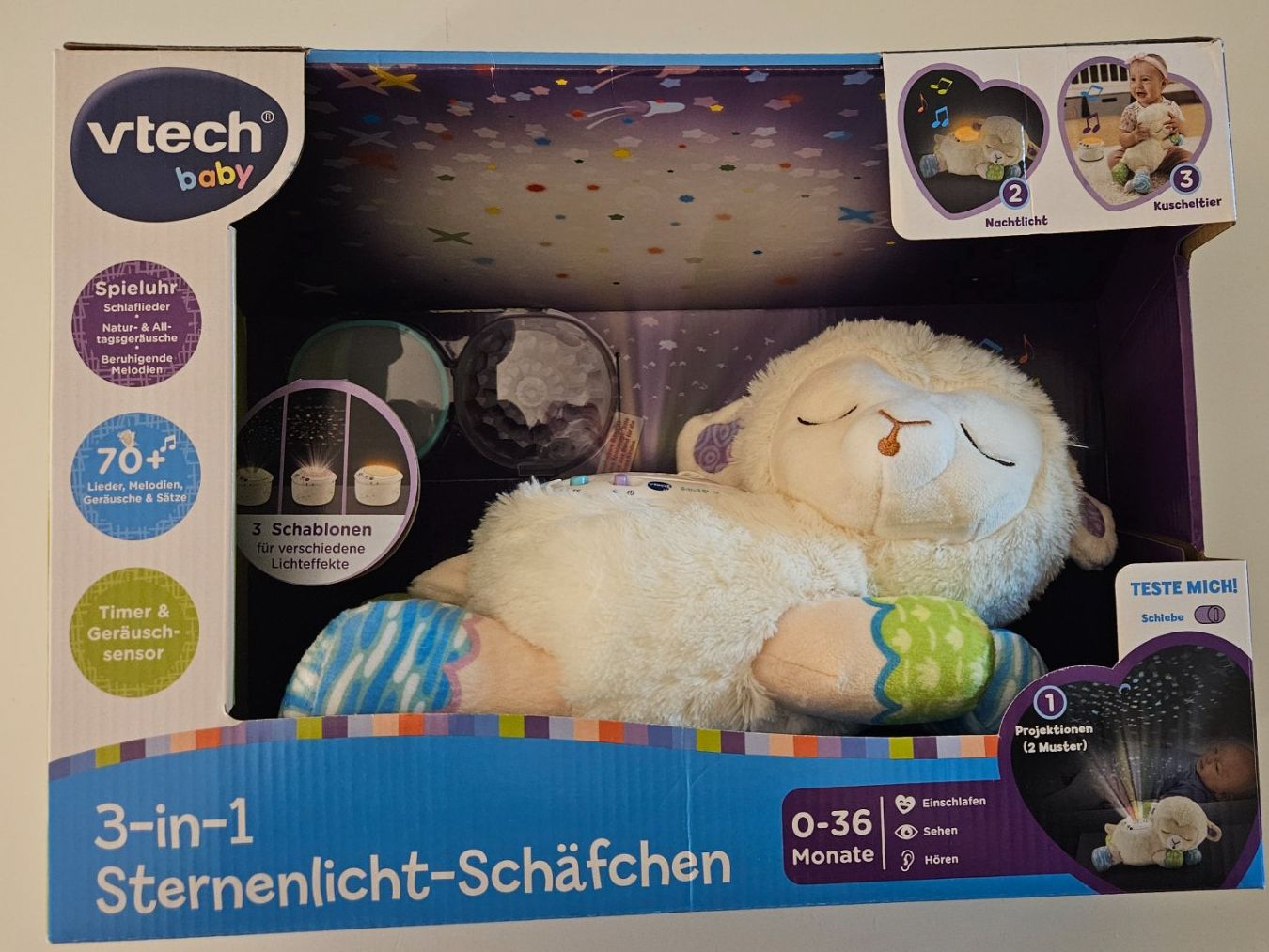 Vtech Giocattoli: Vtech 3-in-1 Sternlicht Lamm, – Nuovo e nell'imballaggio originale da Basel venduto da Berliner89