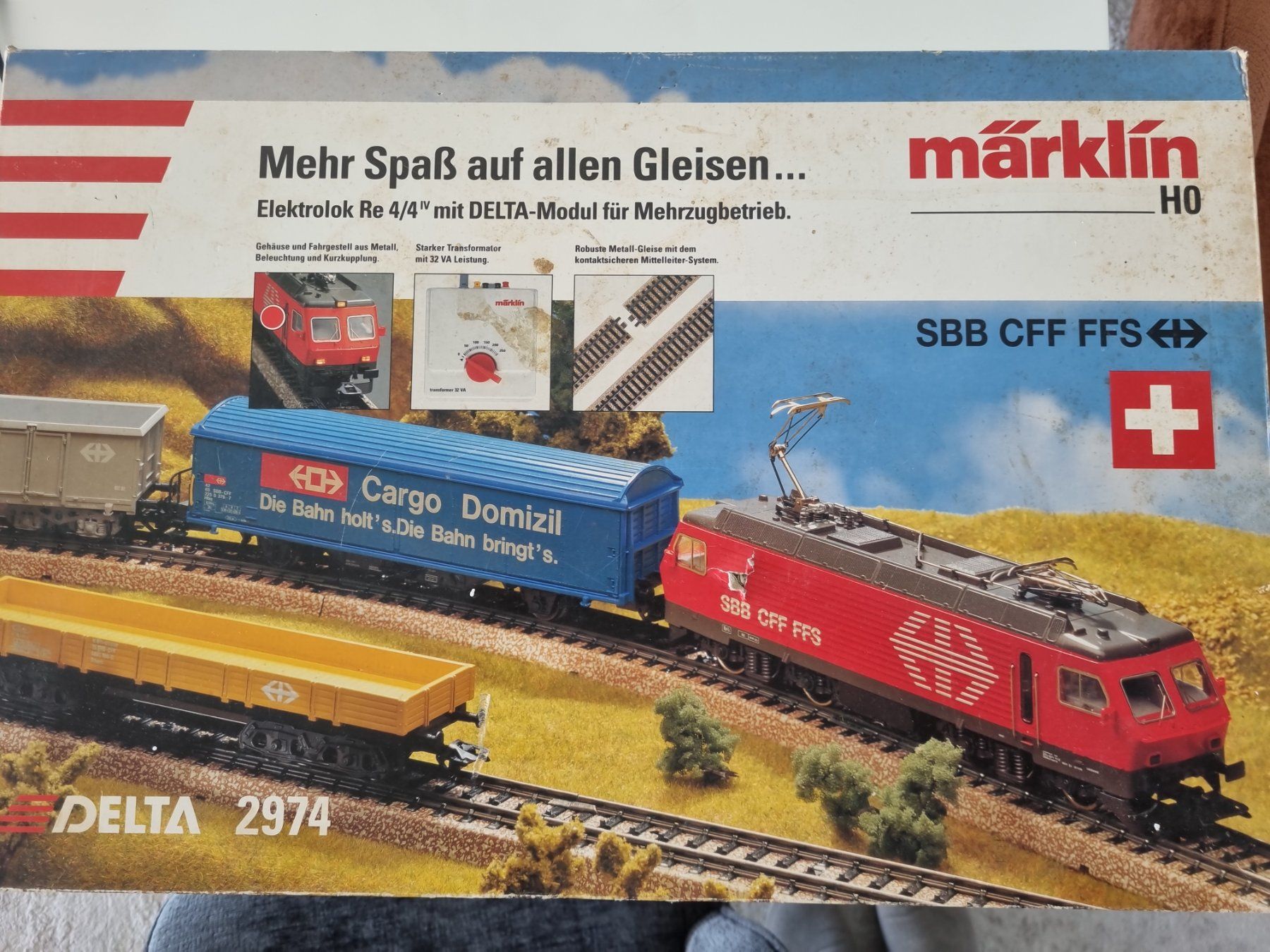 Märklin Modellini di ferrovie: Märklin Startset SBB DELTA 2974 H0 – Difettoso da Zürich venduto da nibadi