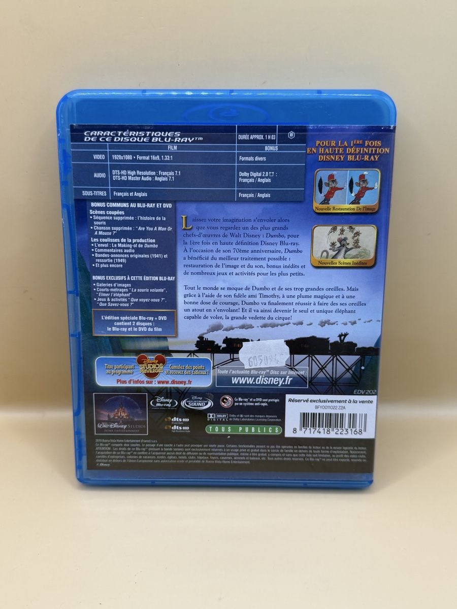 Alle DVDs: Dumbo Blu-ray + DVD Édition Spéciale 70e Anniversaire – Gebraucht aus Genève von sho_67qj 1