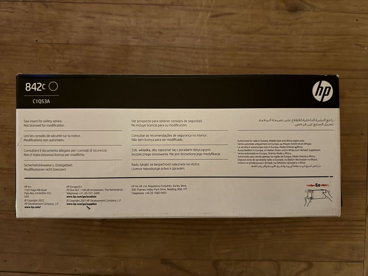 Hewlett Packard Cartucce per stampanti & toner: hp PageWide XL 842c Schwarz – Nuovo e nell'imballaggio originale da Dietikon venduto da c.froehlich 1