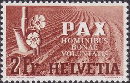 1945, Nr.271 PAX (Spaten, Blumen), ungebraucht, Kat: 30.-