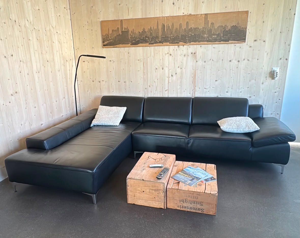 Sofas: Echt Leder Ecksofa – D'occasion à Arbon par mediazeit
