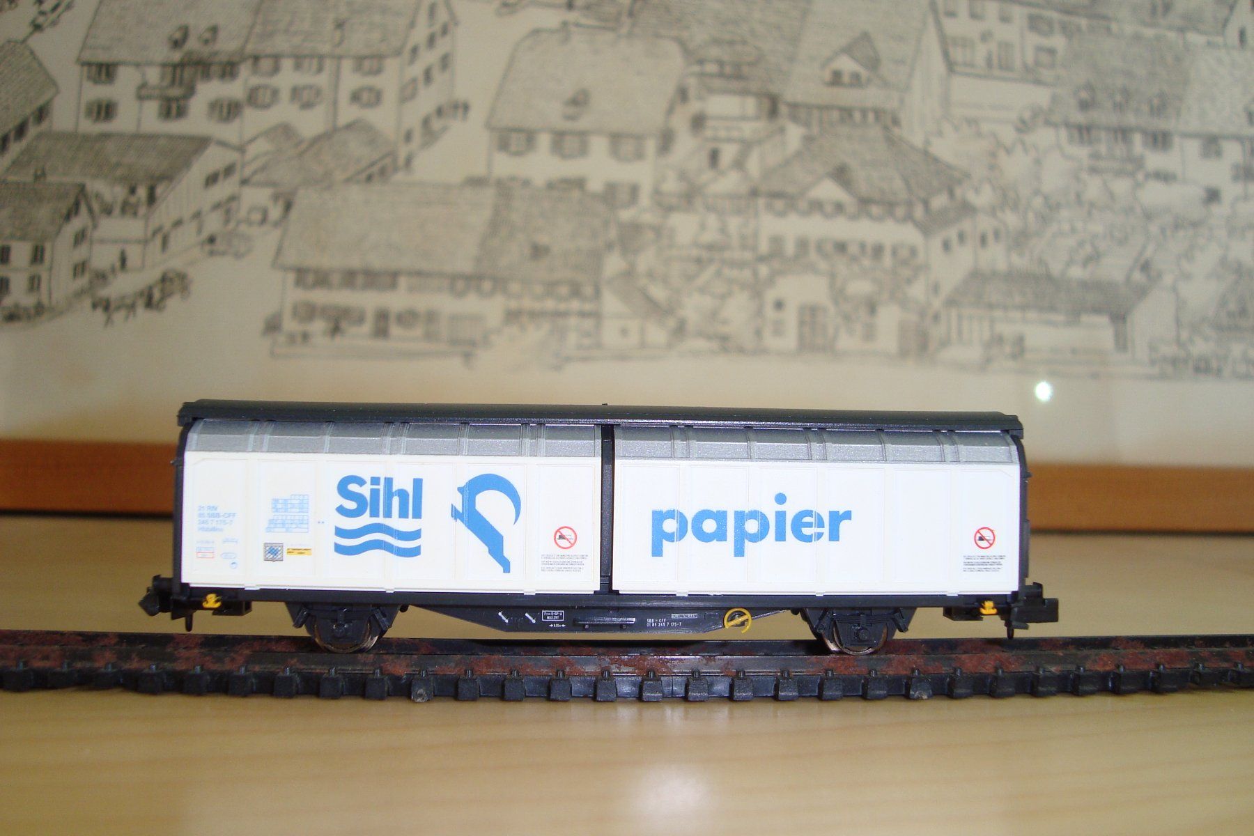Trix Modelleisenbahnen: Güterwagen Hbbillns Sihlpapier – Neu (gemäss Beschreibung) aus Rubigen von remarub 1
