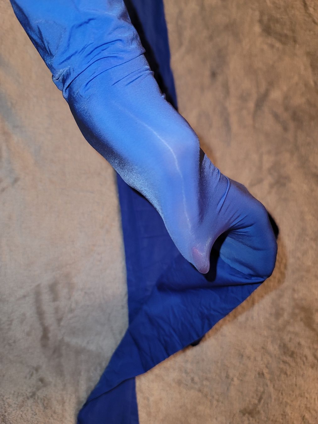 Buste & buste per spedizione: Blaue Kniestrümpfe, Overknees blue, Strapsen, nylons – Nuovo e nell'imballaggio originale da Zollikerberg venduto da Nice_Name 2