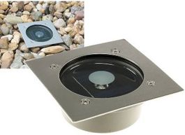Solar LED Bodenstrahler "CTB-E", eckig 105x105x40mm, IP44