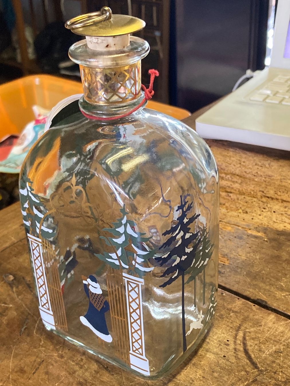 Carafes: Vintage Holme Gaard Glas Karaffe mit 2 Schnapsgläser – D'occasion à Bern par Jwpm66 2