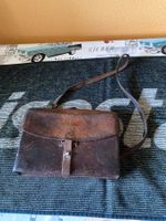 Vintage Ledertasche / Umhängetasche, Unikat mit Patina!
