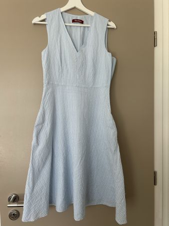 Max mara studio cotton dress light blue size S