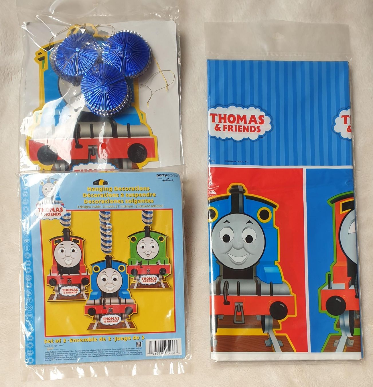 Tutte le decorazioni: Thomas & Friends Thema Geburtstagsparty-Kit - "Hallmark" – Usato da Würenlos venduto da Abracadabra26 3