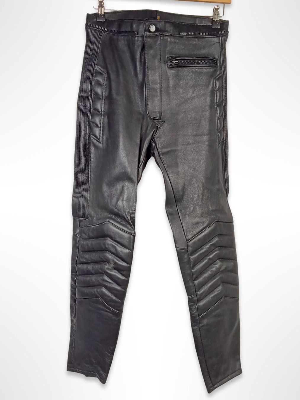 IXS Pantaloni: iXS Motorradhose Gr. 48 Leder schwarz – Usato da Suhr venduto da Restwert_Suhr