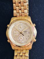 Superbe Montre Homme Citizen Alarm Chronograph - Plaqué Or -
