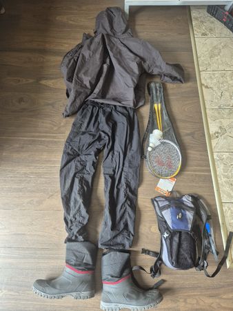 Sport Gesamtpaket: Winter Regenkleidung + Extras