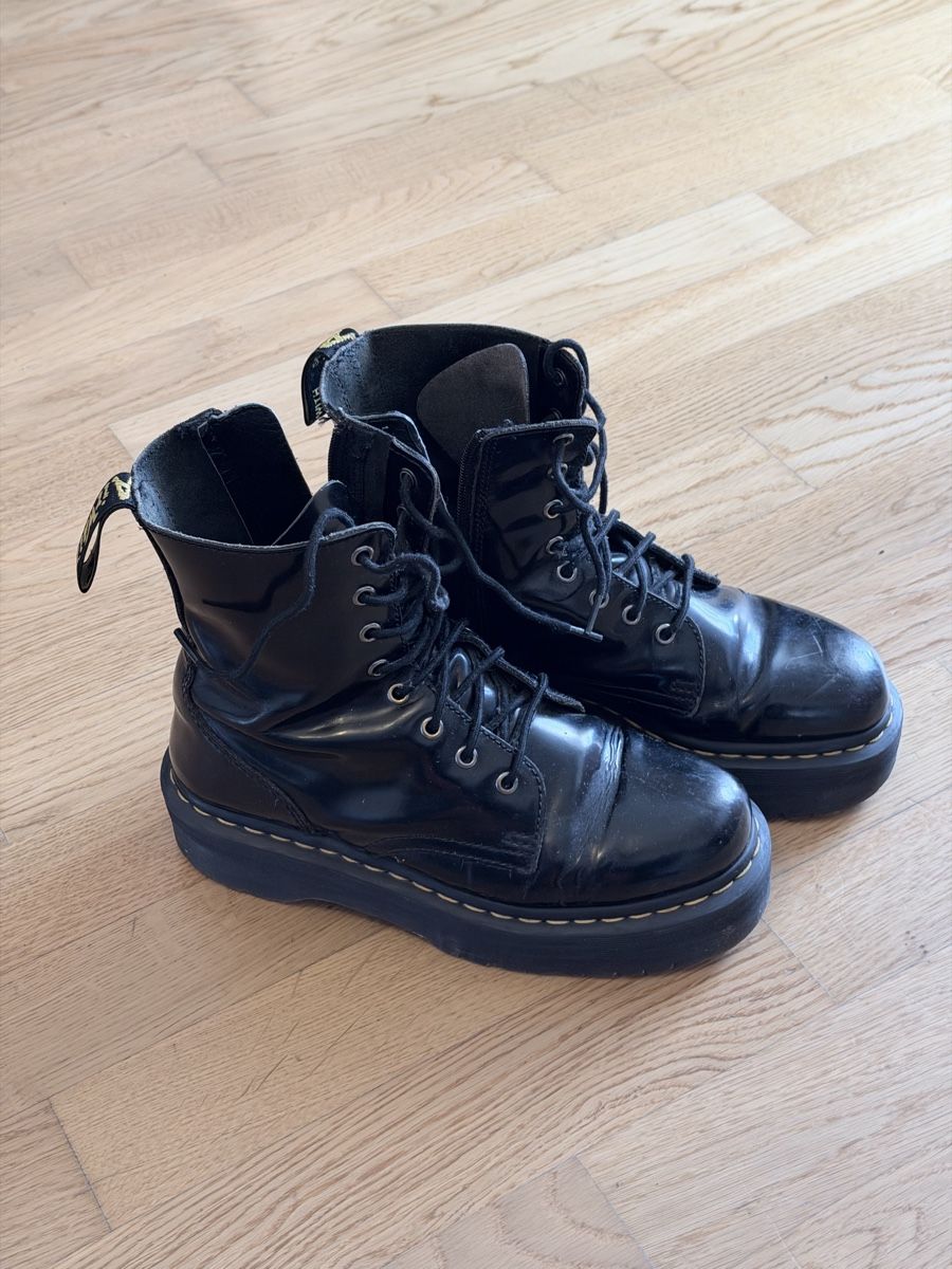 Scarpe da uomo: Dr. Martens Platform Boots, Black Leather, Size 38/UK5 – Usato da Dietikon venduto da Vintage-lover17 2