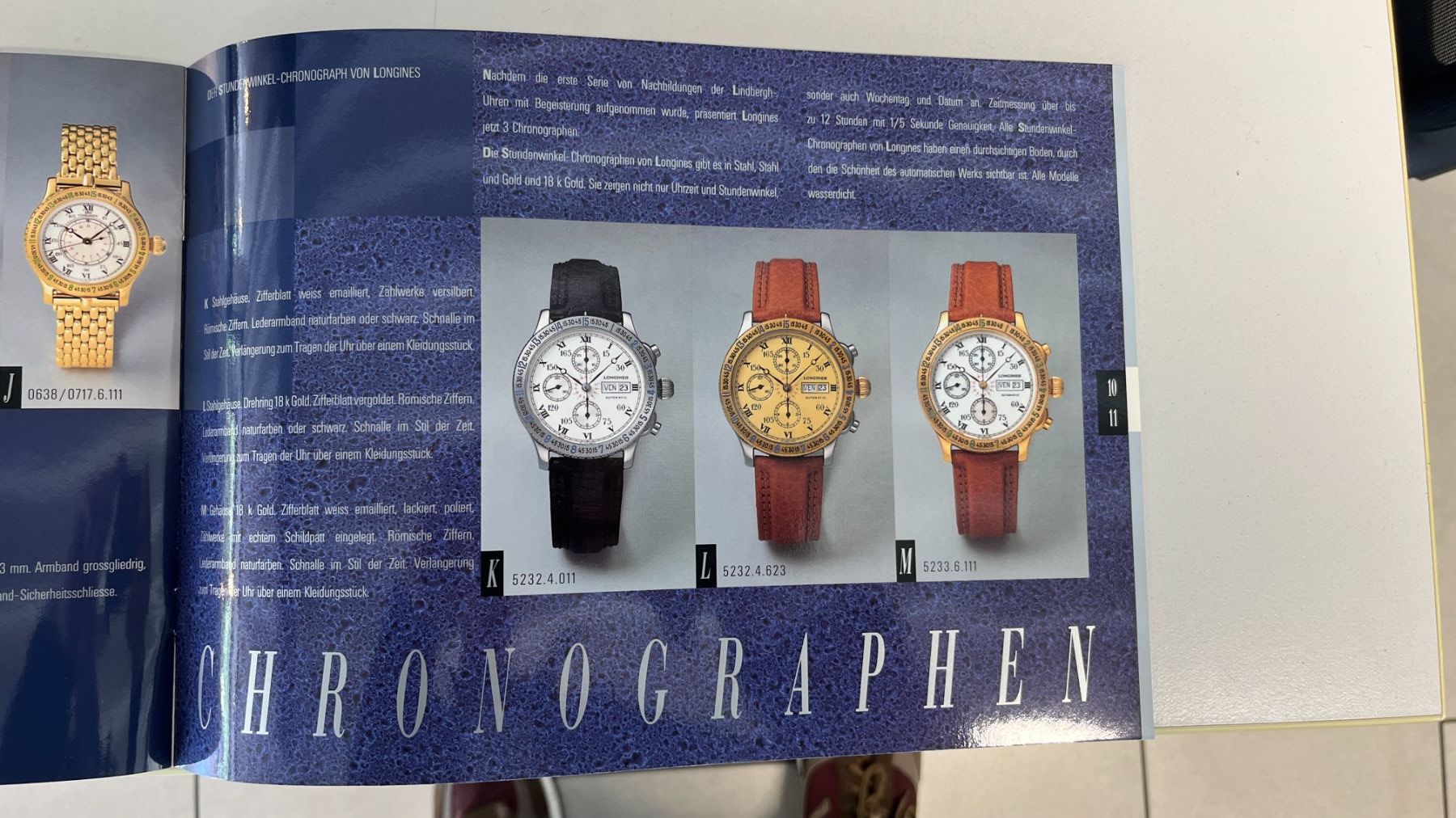 Longines Documenti: Prospekt & Preisliste 1990 Longines Lindbergh – Nuovo (secondo la descrizione) da Niederbipp venduto da Wcobra 5