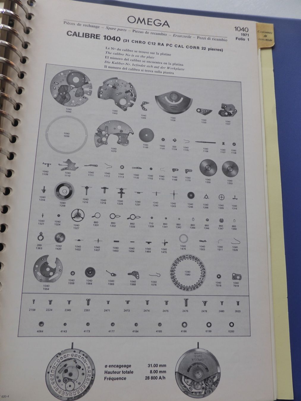 Omega Uhren: OMEGA Handbuch über Fournitouren – Gebraucht aus Gonten von luegemol 6