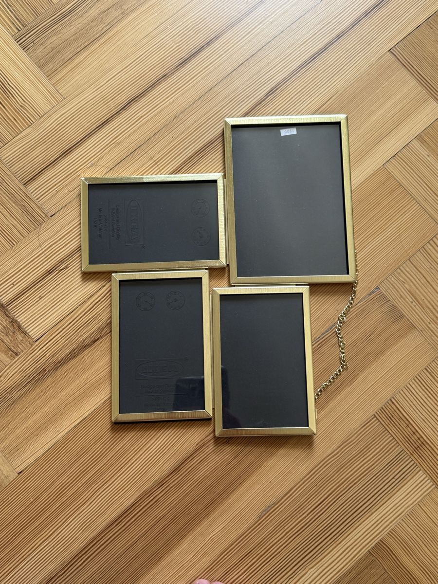 Ikea Bilderrahmen: Bilderrahmen Set Goldfarben 4Stück gebraucht – Neu (gemäss Beschreibung) aus Reinach BL von Alex.1998.