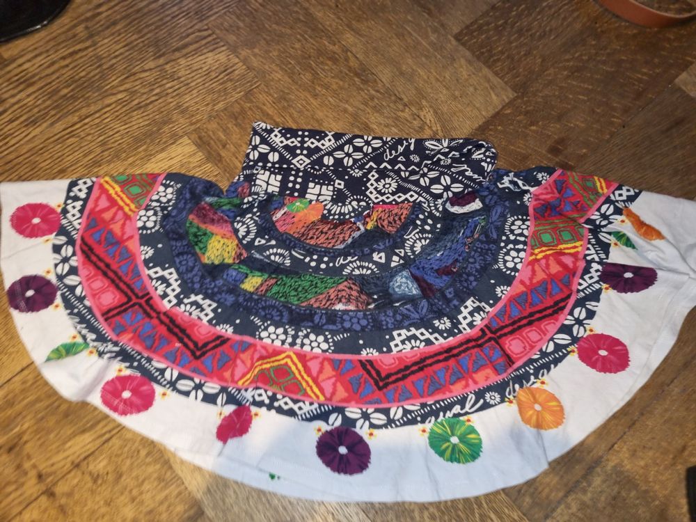 Jupe Desigual Rose évasée - Taille XS - Longueur Au Genou - Occasion Très Bon état