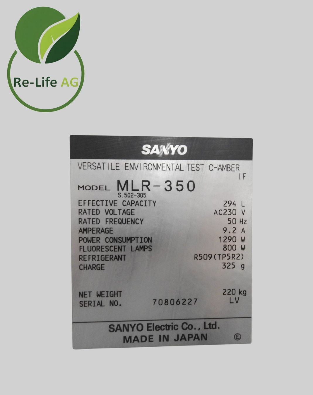 Tutte le macchine: Sanyo MLR-350 Environmental Test Chamber – Usato da Reinach BL venduto da Re-LifeAG_Labor2 5