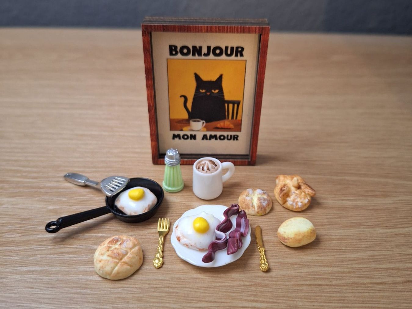 Case e mobili per bambole: Handmade Frühstück Set – Nuovo (secondo la descrizione) da Zürich venduto da HandmadeTinyFood