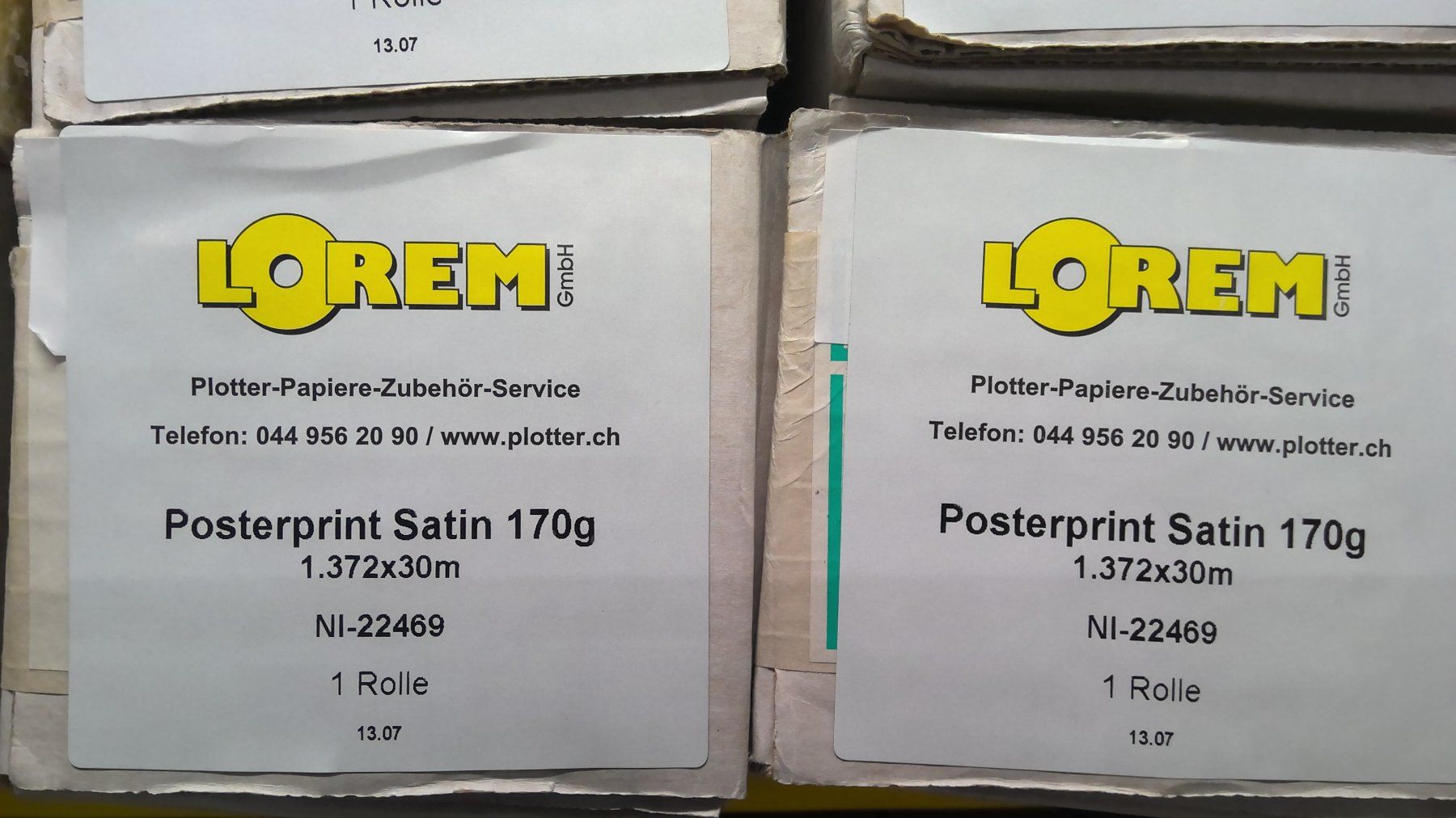 Papiere: Posterprint Satin 170g 1372 x 30m Plotterpapier – Neu (gemäss Beschreibung) aus Fehraltorf von loremgmbh