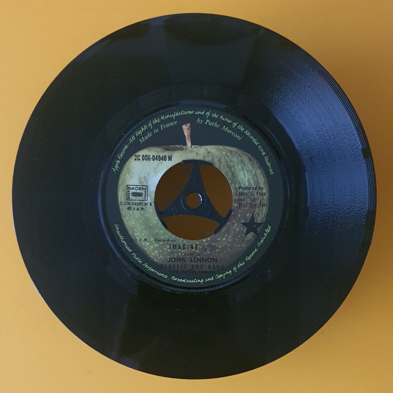 Vinyles: John Lennon - Imagine - It's so hard / 1975 / 446 – D'occasion à Grenchen par sale.manager 2