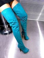 %%% SeXy - Made in ItaLy - LooK Overknee Wild - Leder Gr.44