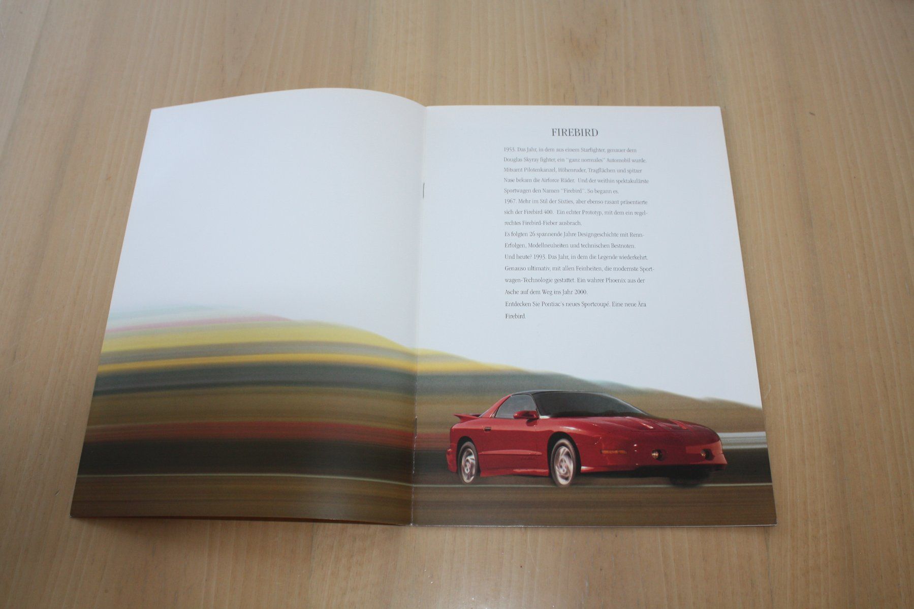 Pontiac Documenti: Pontiac Firebird Prospekt 1993 – Usato da Wikon venduto da erwin400 1
