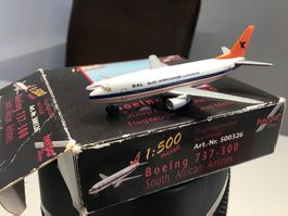 Herpa Flugzeugmodell Boeing 737 SAA 1:500 Metall