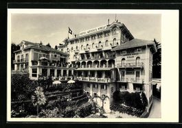 AK Lugano, Hotel Weisses Kreuz, 1958