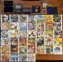 Nintendo 3DS Cosmos Black + 30 Spiele Pokémon Mario Zelda +